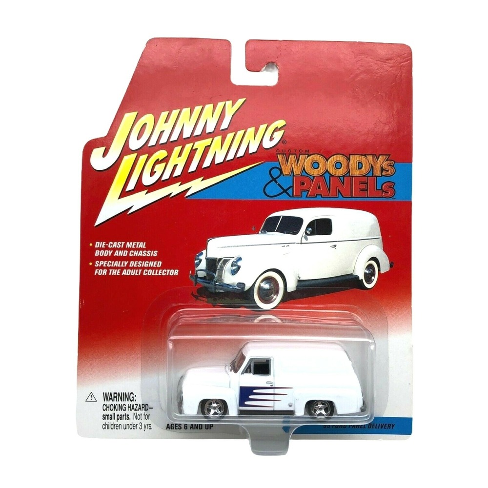 Johnny Lightning 1955 '55 Ford Panel Delivery Vehicle White Diecast 1/64 Scale